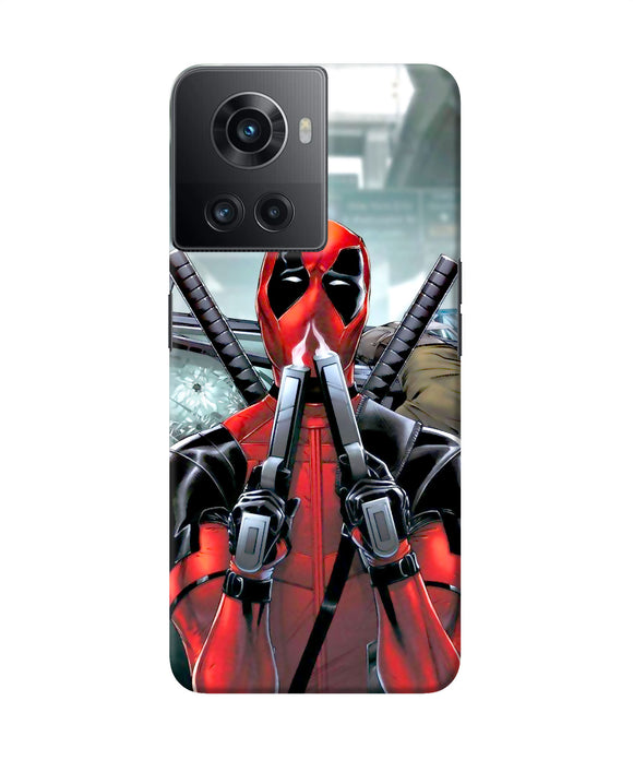 Deadpool with gun OnePlus 10R 5G Back Cover