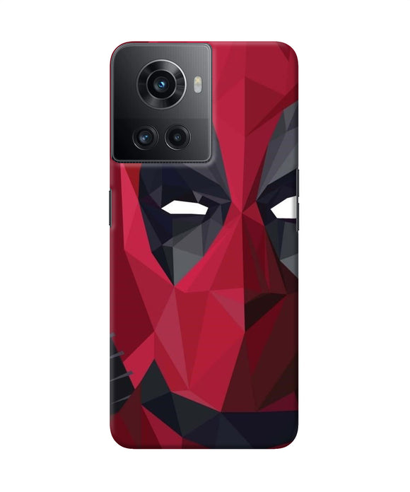 Abstract deadpool half mask OnePlus 10R 5G Back Cover