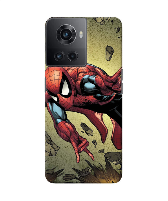 Spiderman on sky OnePlus 10R 5G Back Cover