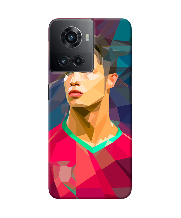 Abstract ronaldo OnePlus 10R 5G Back Cover