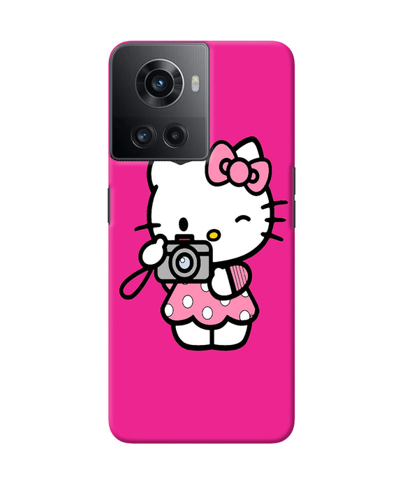 Hello kitty cam pink OnePlus 10R 5G Back Cover