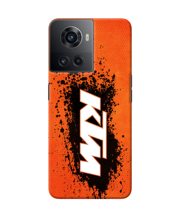 KTM black spray OnePlus 10R 5G Back Cover