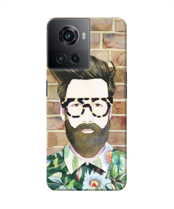 Beard man with glass OnePlus 10R 5G Back Cover