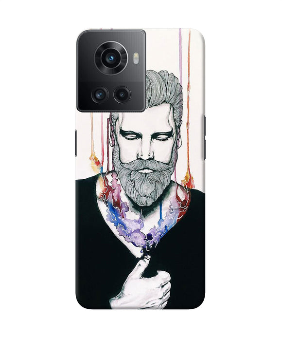Beard man character OnePlus 10R 5G Back Cover