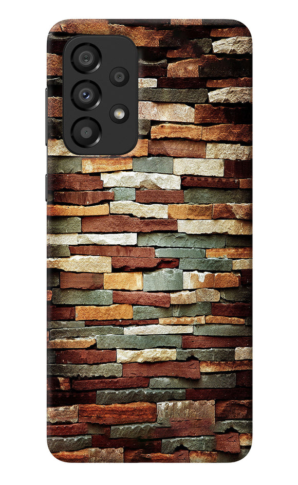 Bricks Pattern Samsung A33 5G Back Cover
