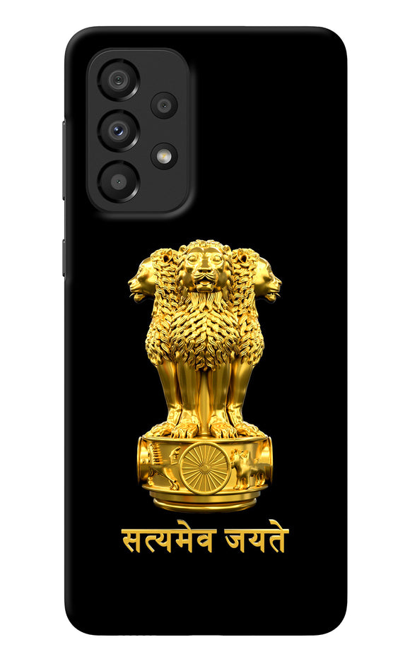 Satyamev Jayate Golden Samsung A33 5G Back Cover