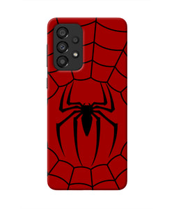 Spiderman Web Samsung A33 5G Real 4D Back Cover