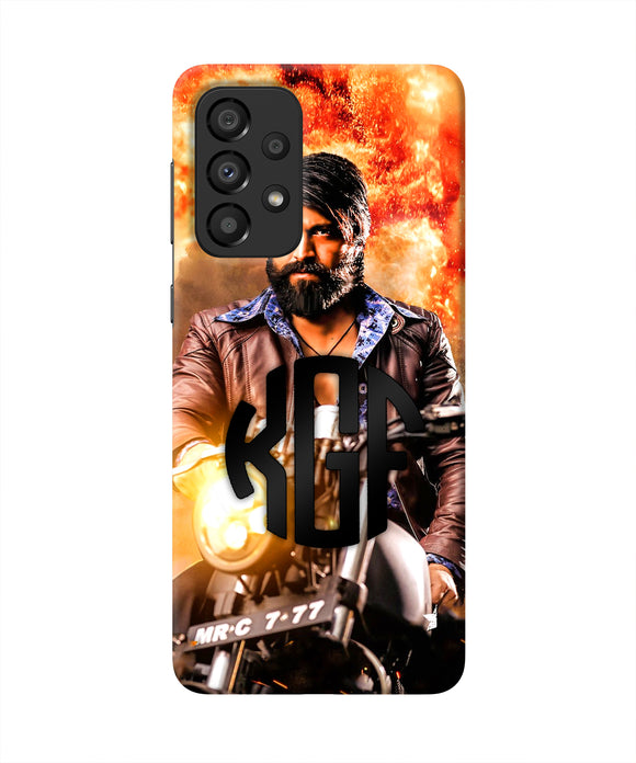 Rocky Bhai on Bike Samsung A33 5G Real 4D Back Cover