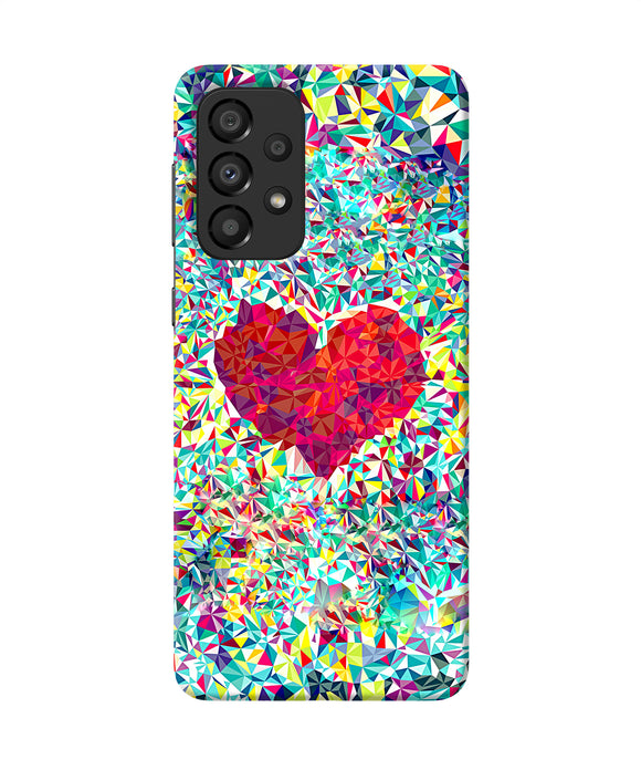 Red heart print Samsung A33 5G Back Cover