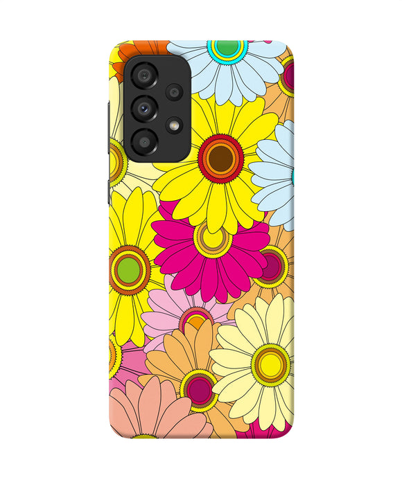 Abstract colorful flowers Samsung A33 5G Back Cover