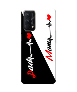 Mom dad heart line Realme GT Master Edition Back Cover