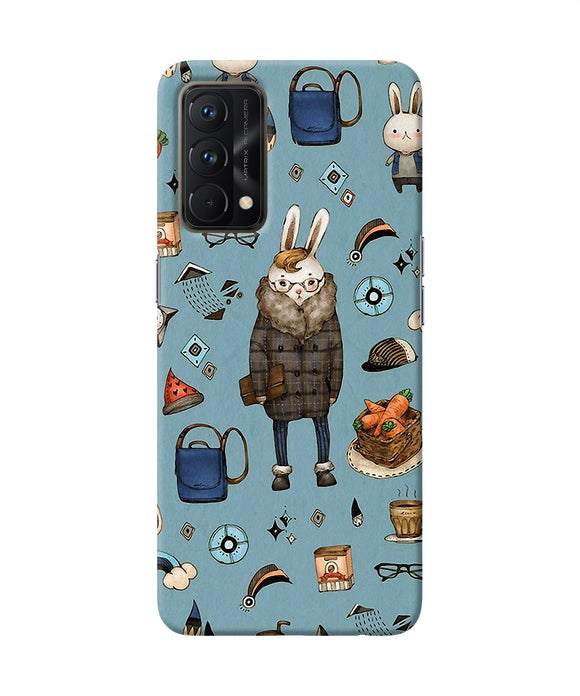 Canvas rabbit print Realme GT Master Edition Back Cover