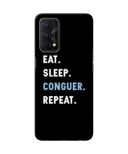 Eat sleep quote Realme GT Master Edition Back Cover