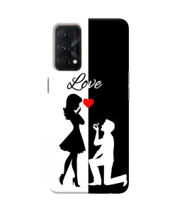 Love propose black and white Realme GT Master Edition Back Cover