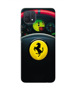 Ferrari Steeriing Wheel Oppo A16k/A16e Real 4D Back Cover