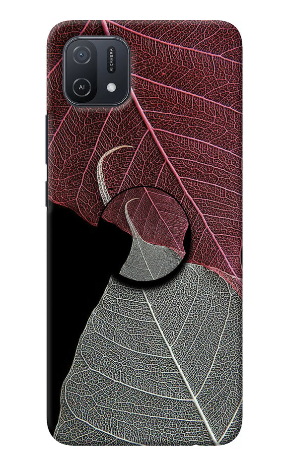 Leaf Pattern Oppo A16k/A16e Pop Case