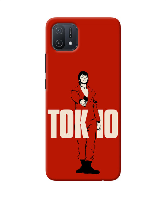Money Heist Tokyo With Gun Oppo A16k/A16e Back Cover
