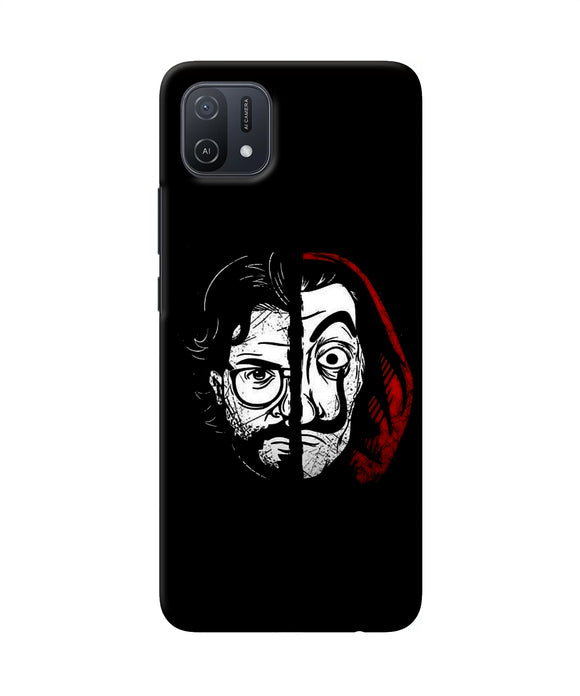 Money Heist Professor Mask Sketch Oppo A16k/A16e Back Cover