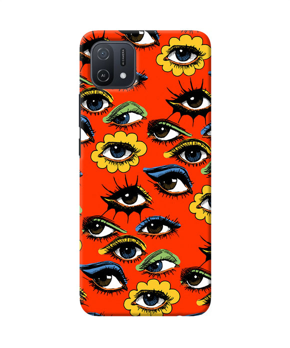Abstract eyes pattern Oppo A16k/A16e Back Cover
