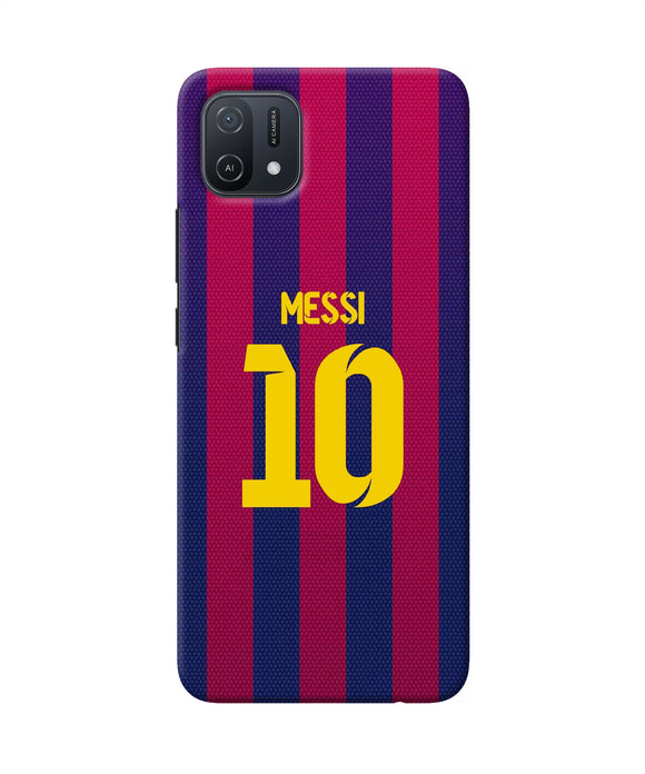 Messi 10 tshirt Oppo A16k/A16e Back Cover