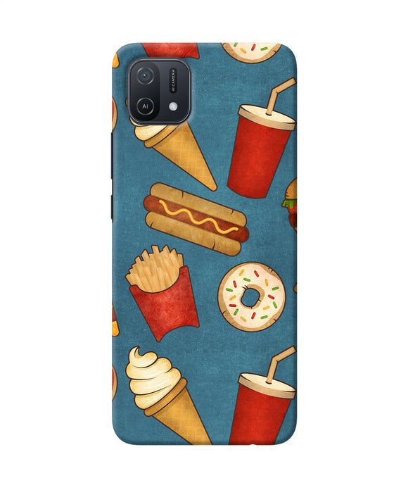 Abstract food print Oppo A16k/A16e Back Cover