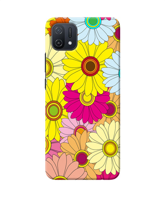 Abstract colorful flowers Oppo A16k/A16e Back Cover