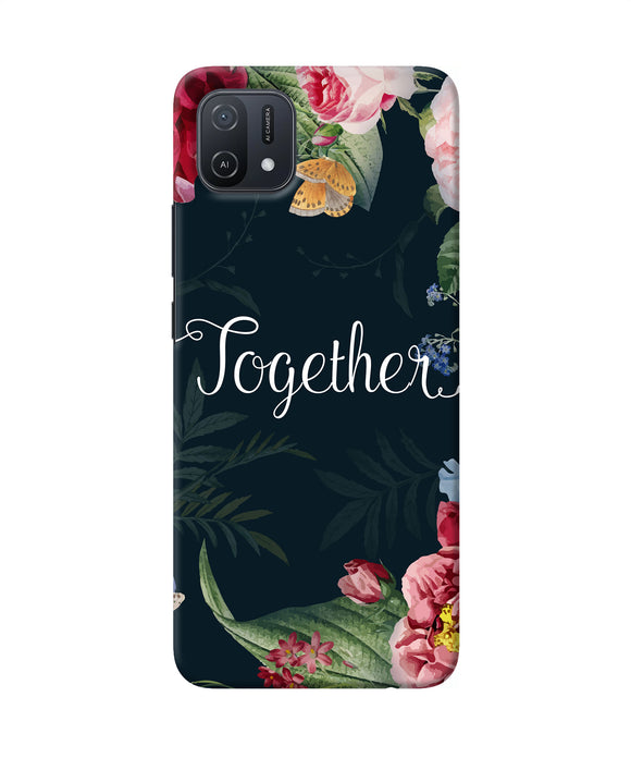 Together flower Oppo A16k/A16e Back Cover