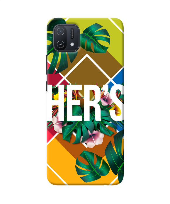 His her two Oppo A16k/A16e Back Cover
