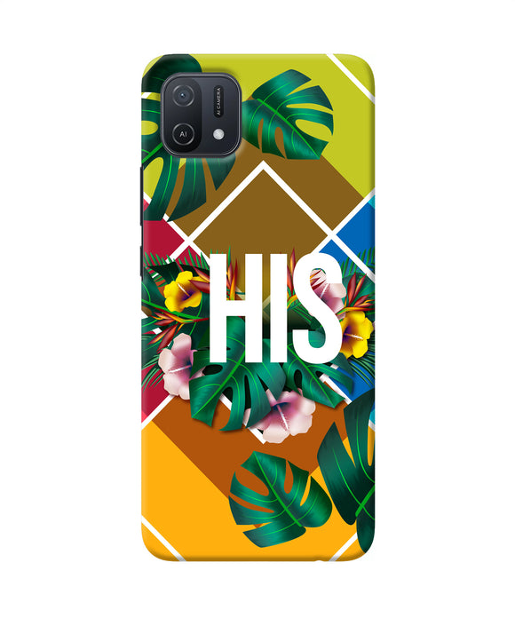 His her one Oppo A16k/A16e Back Cover