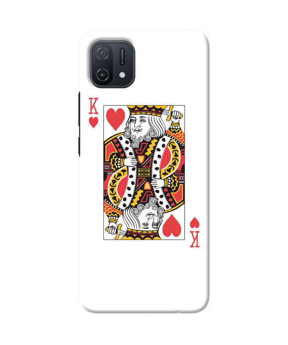 Heart king card Oppo A16k/A16e Back Cover