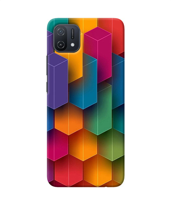 Abstract rectangle print Oppo A16k/A16e Back Cover