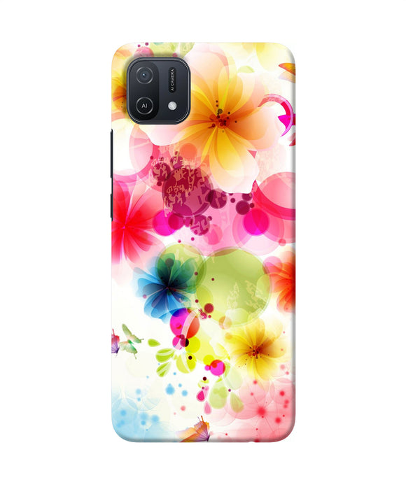 Flowers print Oppo A16k/A16e Back Cover