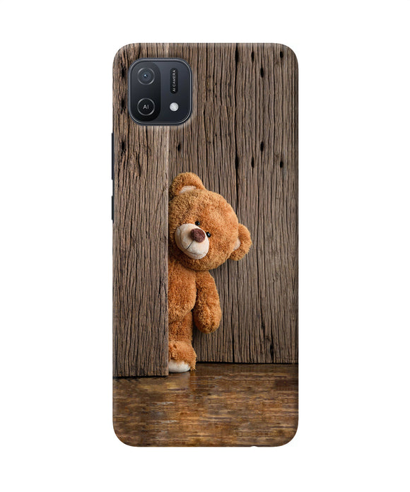 Teddy wooden Oppo A16k/A16e Back Cover