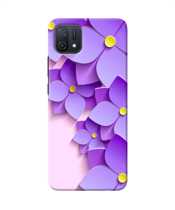 Violet flower craft Oppo A16k/A16e Back Cover