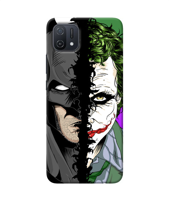 Batman vs joker half face Oppo A16k/A16e Back Cover