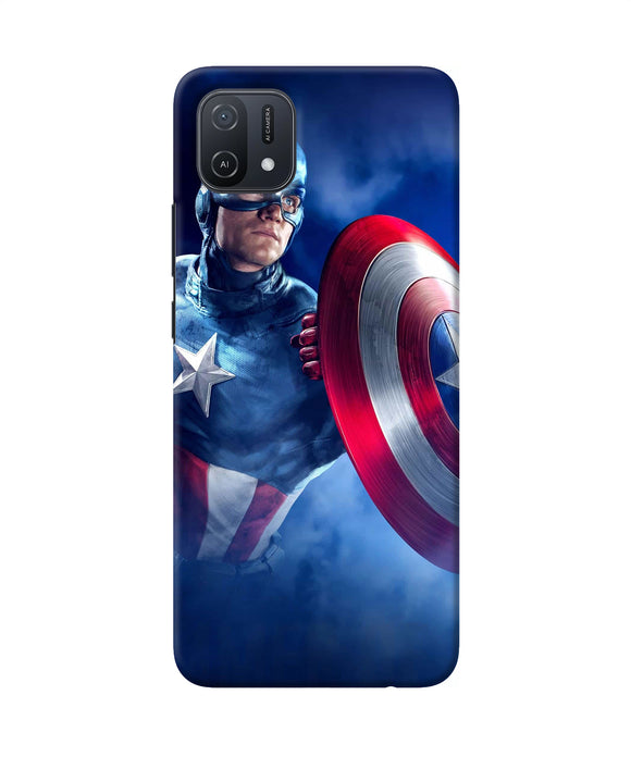 Captain america on sky Oppo A16k/A16e Back Cover