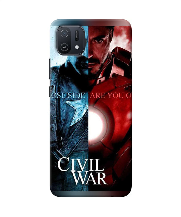 Civil war Oppo A16k/A16e Back Cover