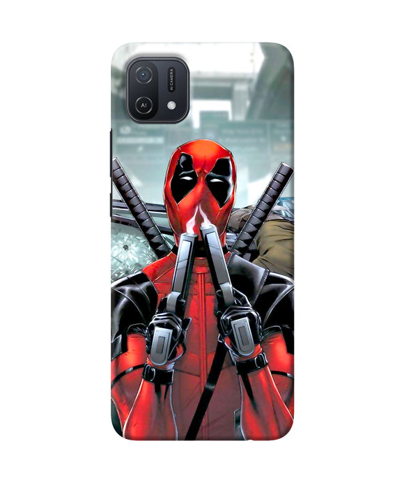 Deadpool with gun Oppo A16k/A16e Back Cover