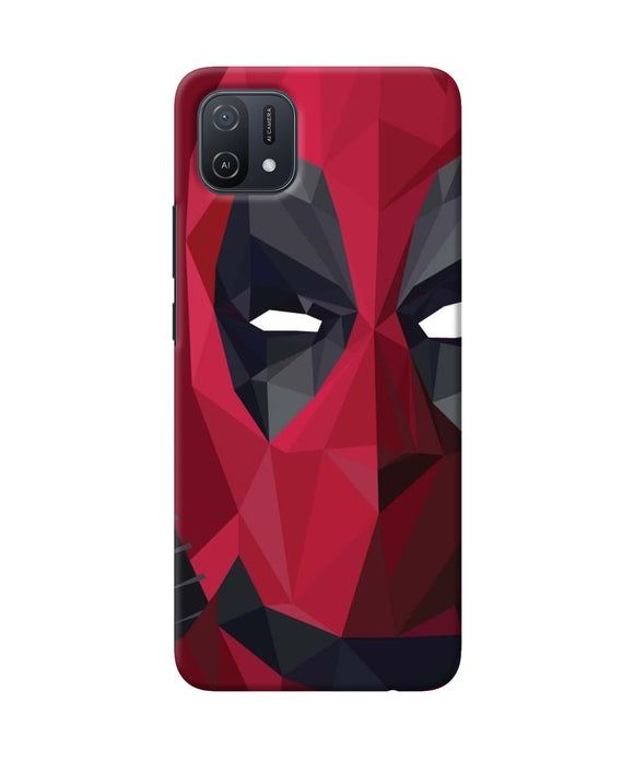 Abstract deadpool half mask Oppo A16k/A16e Back Cover