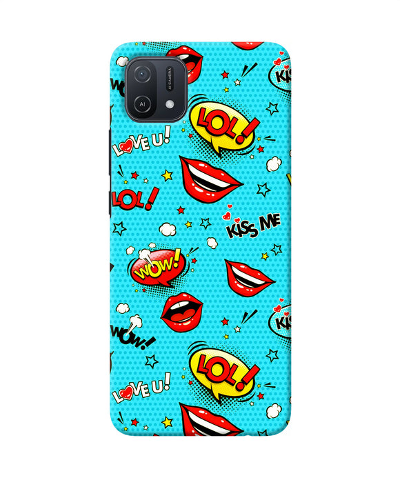 Lol lips print Oppo A16k/A16e Back Cover