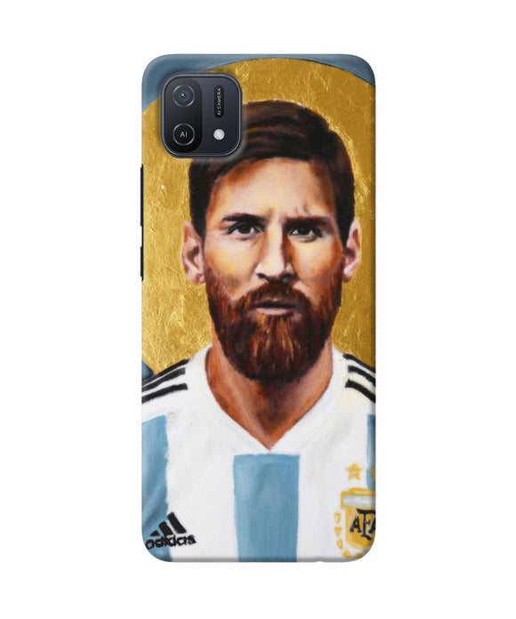 Messi face Oppo A16k/A16e Back Cover