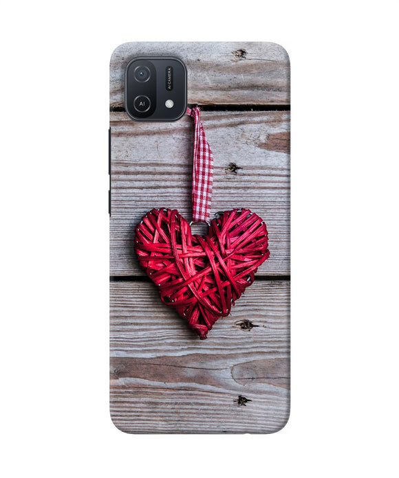 Lace heart Oppo A16k/A16e Back Cover