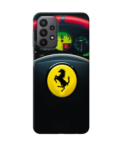 Ferrari Steeriing Wheel Samsung A23 Real 4D Back Cover