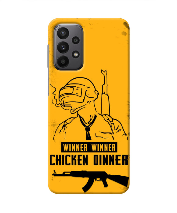 PUBG Chicken Dinner Samsung A23 Real 4D Back Cover