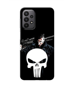 Punisher Character Samsung A23 Real 4D Back Cover