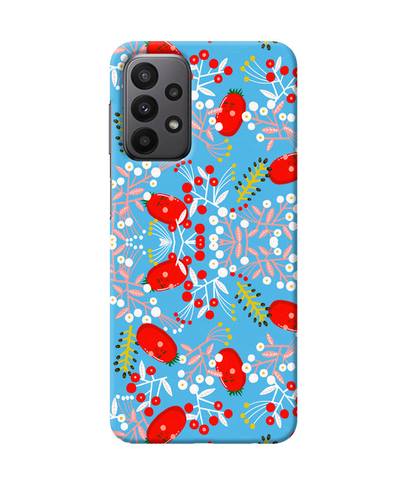 Small red animation pattern Samsung A23 Back Cover