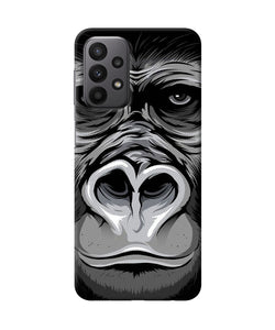 Black chimpanzee Samsung A23 Back Cover