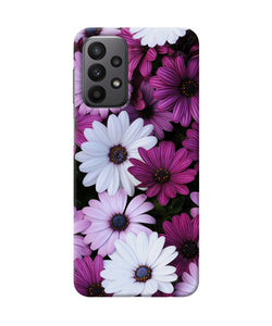 White violet flowers Samsung A23 Back Cover