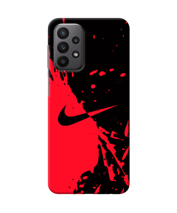 Nike red black poster Samsung A23 Back Cover