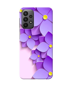 Violet flower craft Samsung A23 Back Cover